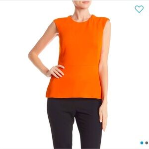 Hugo Boss Ikala Sleeveless Blouse Orange